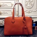 Hermes Victoria II 35cm Bag In Orange Leather QY00596
