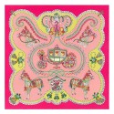 Hermes Vieux Rose Paperoles Silk Twill Scarf QY00211