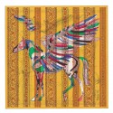 Hermes Yellow Le Pegase d'Hermes au Bloc Shawl QY01706