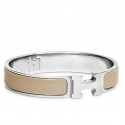 High Quality Hermes Etoupe Enamel Clic H PM Bracelet QY00080