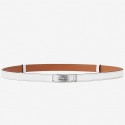 High Quality Hermes Kelly Belt In White Epsom Leather QY00209