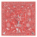 Knockoff Best Hermes Red Peuple du Vent Bandana Shawl QY01127