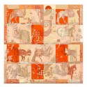 Replica Hermes Beige Della Cavalleria Favolosa Silk Twill Scarf QY00616