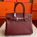 Replica Hermes Bordeaux Epsom Birkin 35cm Handmade Bag QY00909