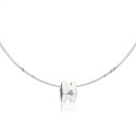 Replica Hermes Cage d’H Necklace White in Lacquer With Gold QY01353