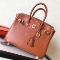 Replica Hermes Gold Swift Birkin 25cm Handmade Bag QY01042