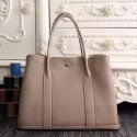 Replica Hermes Medium Garden Party 36cm Tote In Grey Leather QY01221