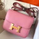 Replica Hermes Mini Constance 18cm Pink Epsom Bag QY00603