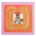 Replica Hermes Pink Silk Tigre Royal Shawl 140cm QY00239