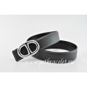 Replica Hermes Reversible Belt Black/Black Anchor Chain Togo Calfskin With 18k Silver Buckle QY01048