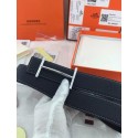 Replica Hermes Reversible Belt Black Togo Calfskin With 18k Silver H Buckle QY00069