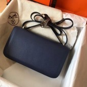 AAA Hermes Blue Royale Epsom Constance Elan 25cm Bag QY02166