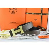 Copy Hermes Reversible Belt Brown/Black Togo Calfskin With 18k Gold H Buckle QY00592