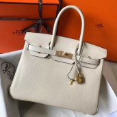 Hermes Beton Clemence Birkin 30cm Handbag QY01623