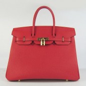 Hermes Birkin 30cm 35cm Bag In Red Togo Leather QY00083