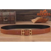 Hermes Brown Cape Cod 32 Reversible Belt QY01380