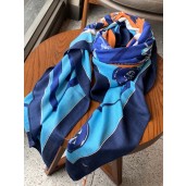 Hermes Caban Les tresors d'un Artiste Silk Scarf QY01594