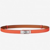 Hermes Kelly Belt In Orange Epsom Leather QY01009