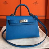 Hermes Mykonos Epsom Kelly Mini II 20cm Handmade Bag QY00729