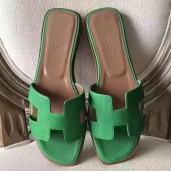 Hermes Oran Sandals In Bamboo Epsom Leather QY02022