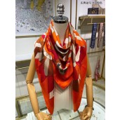 Hermes Orange Le Pegase d'Hermes au Bloc Shawl QY01591