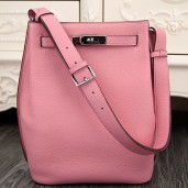 Hermes So Kelly 22cm Bag In Pink Leather QY02321