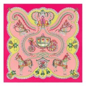 Hermes Vieux Rose Paperoles Silk Twill Scarf QY00211