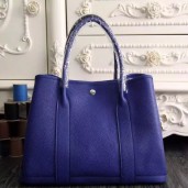 Imitation Hermes Medium Garden Party 36cm Tote In Electric Blue Leather QY00555
