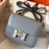 Replica Hermes Mini Constance 18cm Epsom Blue Lin Bag QY00276