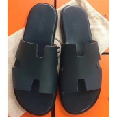 Replica Hermes Navy Blue Epsom Izmir Sandals QY01367