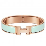 AAA 1:1 Hermes Aqua Enamel Clic H PM Bracelet QY00324