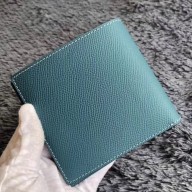 Replica Hermes Blue Jean MC2 Copernic Compact Wallet QY00715