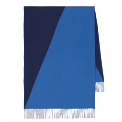 AAA 1:1 Hermes Casaque Stole In Navy And Blue Cashmere QY01733