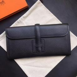 AAAAA Hermes Black Epsom Jige Elan 29 Clutch QY00533