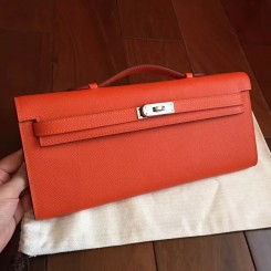 Hermes Craie Swift Kelly Cut Clutch PHW, myGemma, QA