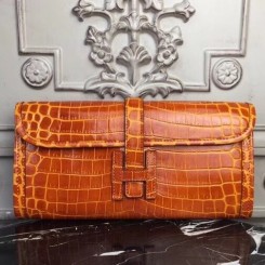 Hermes Flamingo Epsom Leather Jige Elan 29 Clutch Bag - Yoogi's Closet