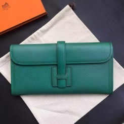 First-class Quality Hermes Dark Green Epsom Jige Elan 29 Clutch QY02355