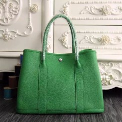 Replica Hermes Garden Party 36 Bag In Grey Clemence Leather