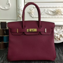 Perfect Hermes HERMES Birkin 30CM 4E SIENNE Togo Full handmade -  lushenticbags