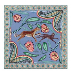 Hermes Blue Savana Dance Shawl QY01874