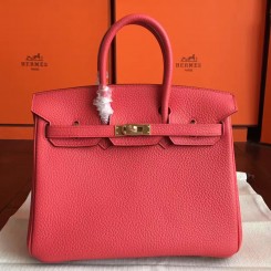 Hermes Bougainvillier Clemence Birkin 25cm Handmade Bag QY02121