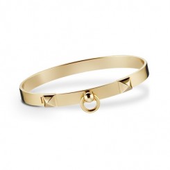 Hermes Collier de Chien Bracelet Gold QY01784
