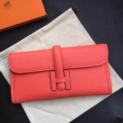 Hermes Flamingo Epsom Jige Elan 29 Clutch QY00288