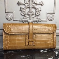 Replica Hermes Jige Elan 29 Clutch In Yellow Epsom Leather