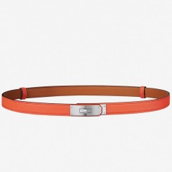 Hermes Kelly Belt In Orange Epsom Leather QY01009