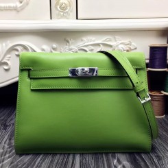 Hermes Kelly Danse Bag In Green Swift Leather QY00615