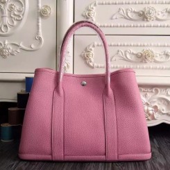 Hermes Medium Garden Party 36cm Tote In Pink Leather QY00319