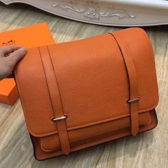 Hermes Orange Steve 35 Messenger Bag QY00660