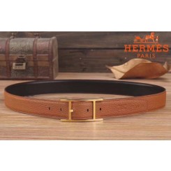 Hermes Quentin 32 MM Brown Reversible Belt QY00154