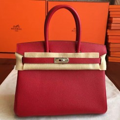Hermes Red Epsom Birkin 35cm Handmade Bag QY01437